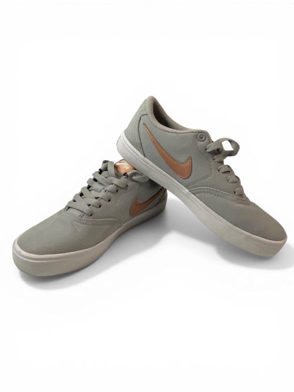 Nike SB Check Solarsoft Gray Sneakers Womens 6 Skate Shoes 921463-006 - Picture 2 of 11